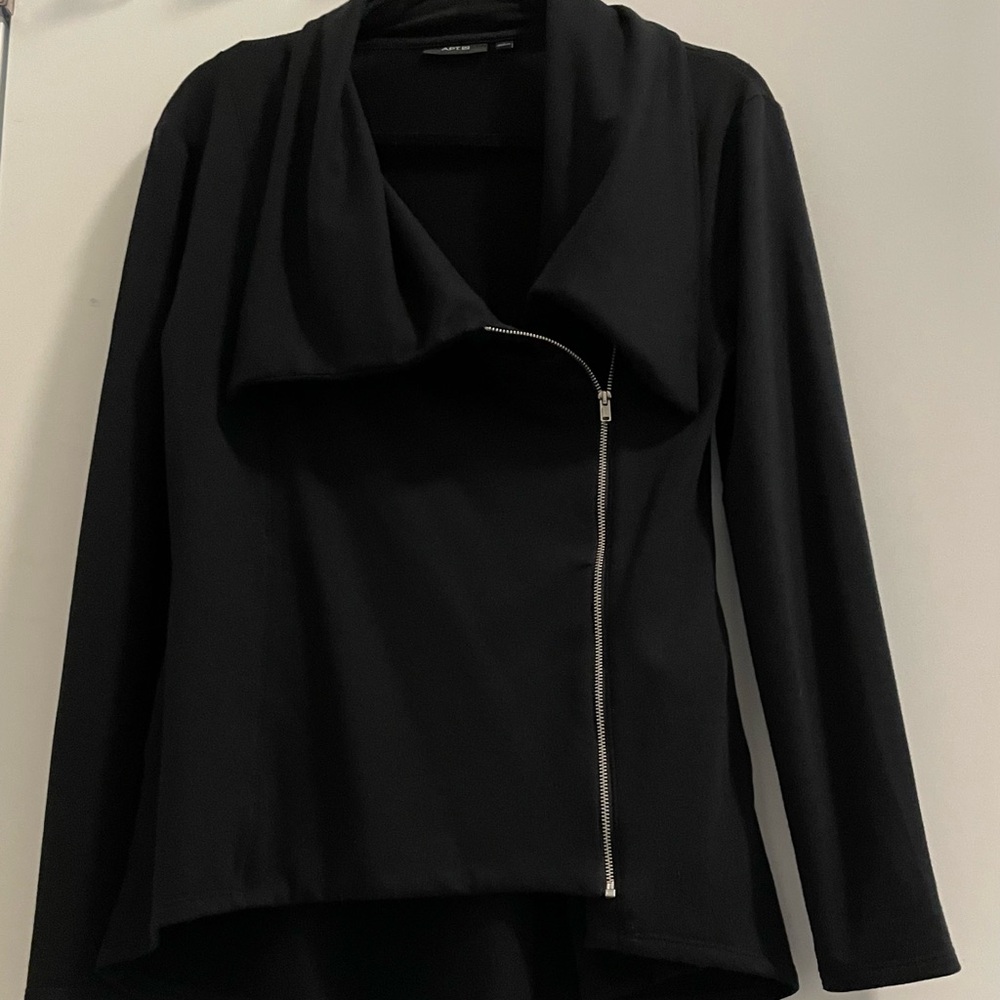 APT9 Black Zip-Up Jacket